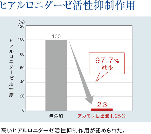 ヒアルロニダーゼ活性抑制作用
